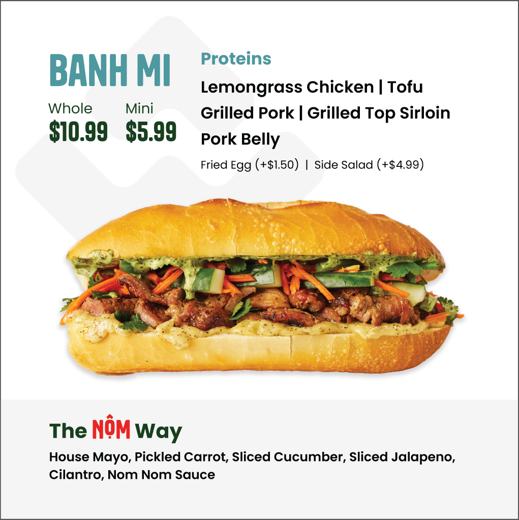 Banh Mi menu board